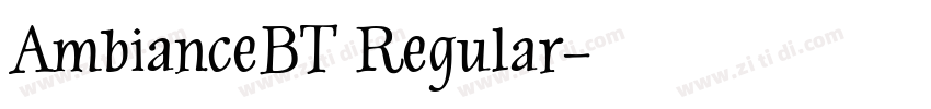 AmbianceBT Regular字体转换